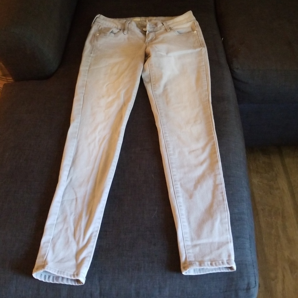 Old Navy grey light wash rinse rockstar jeans